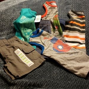 2T Boys Bundle 4- shirts 3-shorts